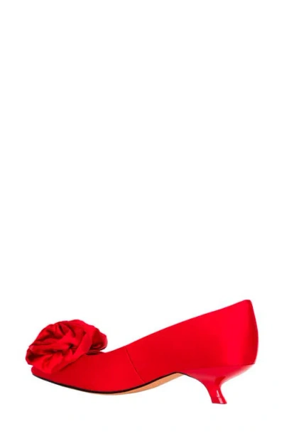 Katy Perry Women's Micro Heel Flower Pumps In Bright Red