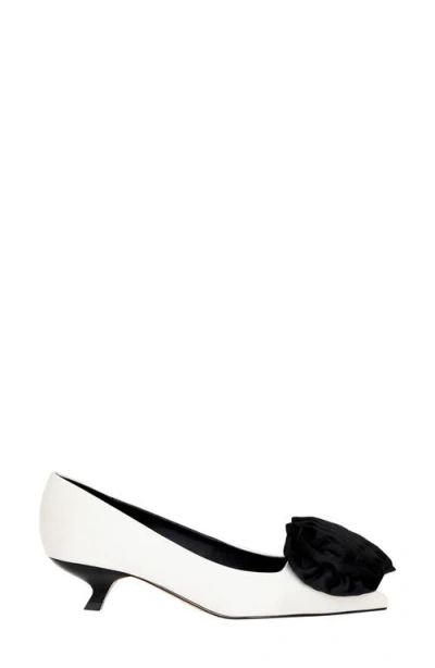 Katy Perry Women's Micro Heel Flower Pumps In Optic White