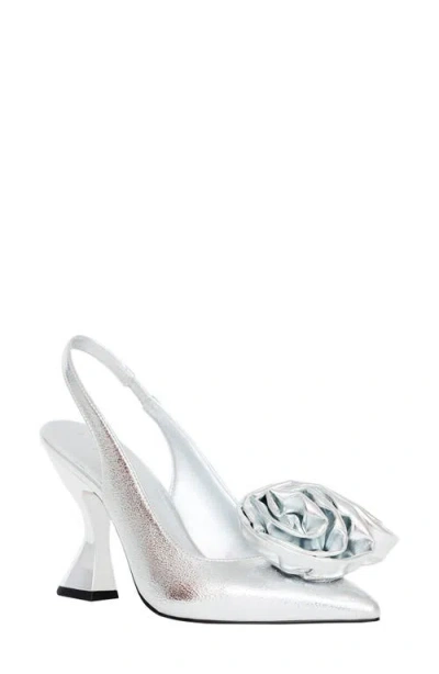 Katy Perry Women's Laterr High Flower Heels In Silver