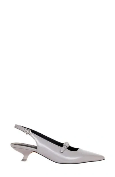 Katy Perry The Micro Heel Pointed Toe Slingback Pump In Graphite