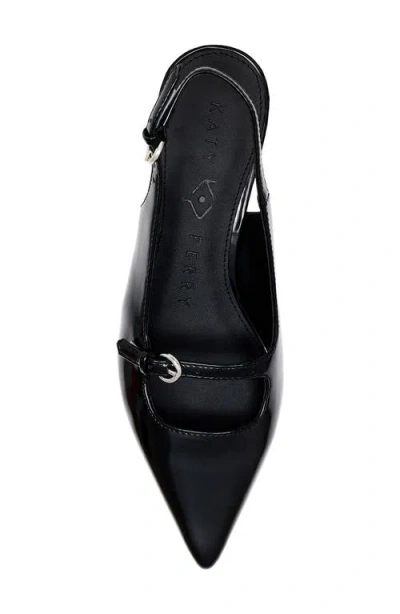 Shop Katy Perry The Micro Heel Pointed Toe Slingback Pump In Black
