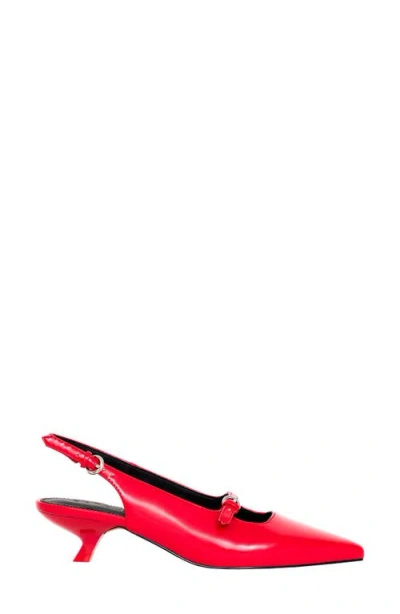 Katy Perry Women's Micro Heel Slingback Pumps In Bright Red