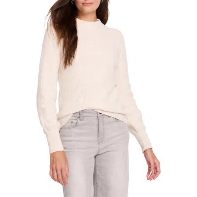 Shop Nic + Zoe Nic+zoe Waffle Stitch Sweater In Cream