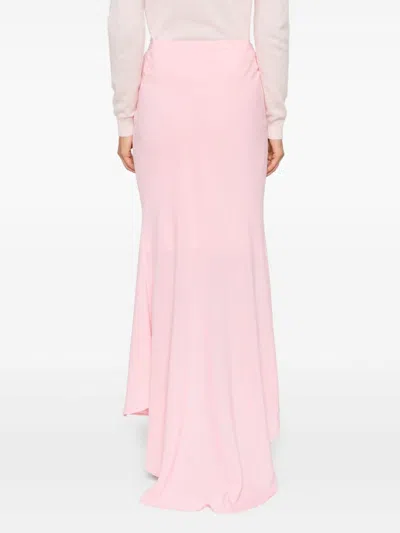 Shop Philosophy Di Lorenzo Serafini High-low-hem Maxi Skirt In Pink