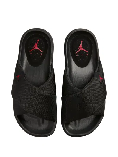 Jordan Air  Sophia "black/red" Slides In Black