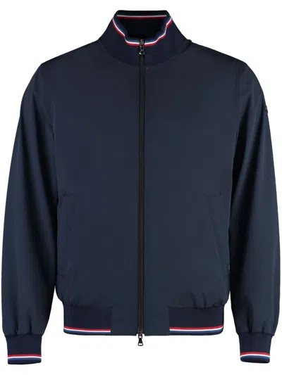 Paul & Shark Stripe Detailing Zip Jacket In Blue