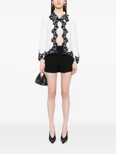 Edward Achour Paris Guipure-lace Tailored Jacket In White