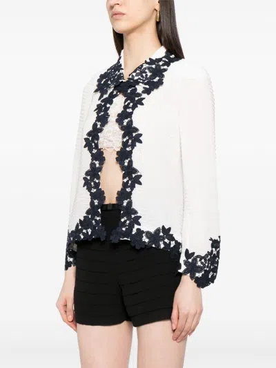 Edward Achour Paris Guipure-lace Tailored Jacket In White