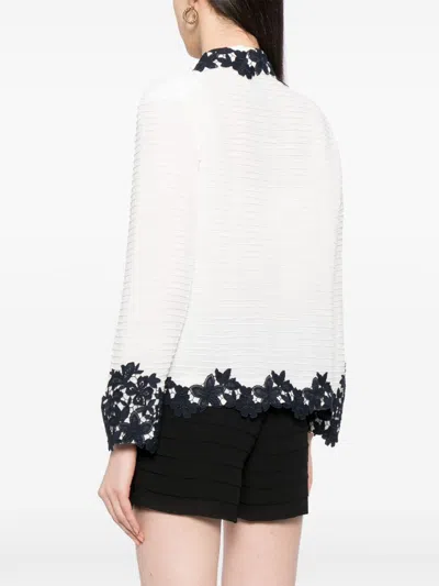 Edward Achour Paris Guipure-lace Tailored Jacket In White