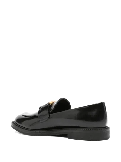 Shop Chloé Marcie Loafers In Black