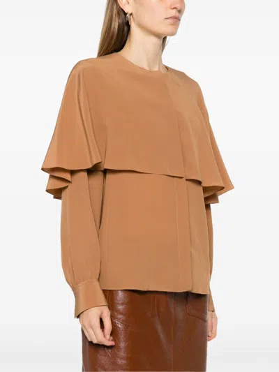 Chloé Layered Shirt In Brown