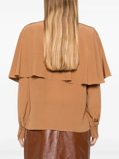 Chloé Layered Shirt In Brown