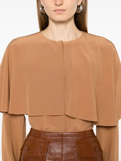 Chloé Layered Shirt In Brown