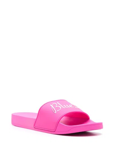 Blue Sky Inn Man Sandals Fuchsia Size 7 Rubber In Pink