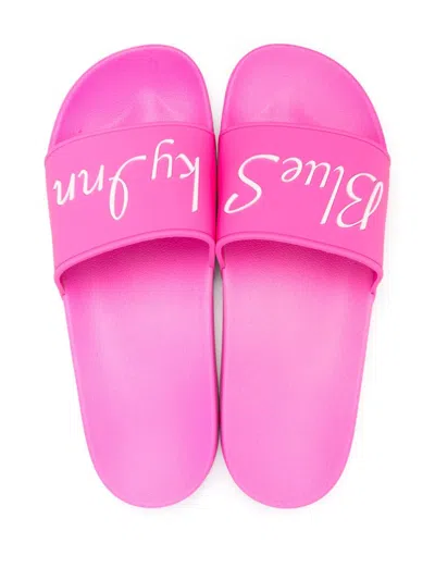 Blue Sky Inn Man Sandals Fuchsia Size 7 Rubber In Pink