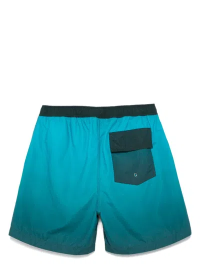 Blue Sky Inn Gradient-effect Swim Shorts In Blue