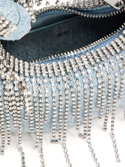 Jw Pei Abacus Embellished Denim Top Handle Bag In Blue