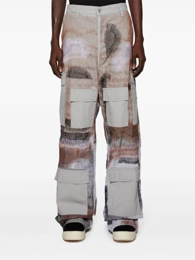 Who Decides War Gray Darning Cargo Pants In Grey
