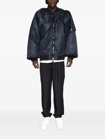 Yoshiokubo Satin-finish Jacket In Black
