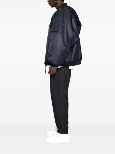 Yoshiokubo Satin-finish Jacket In Black