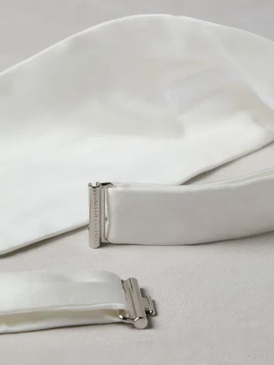 Brunello Cucinelli Satin Cummerbund In White