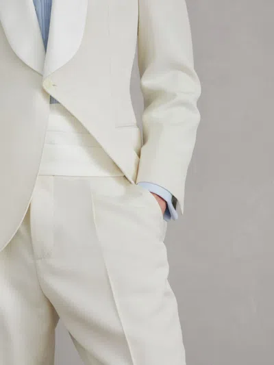 Brunello Cucinelli Satin Cummerbund In White