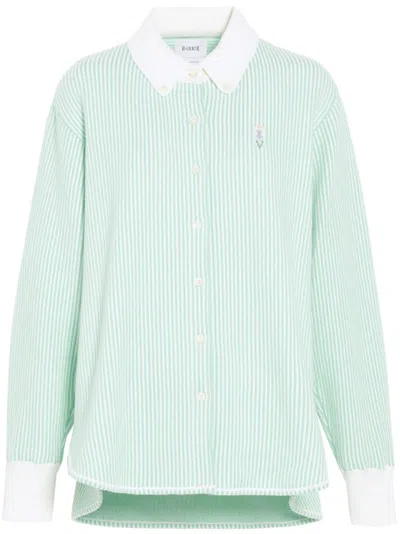 Barrie Striped Shirt In Green