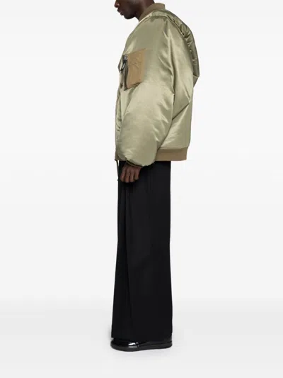 Yoshiokubo Satin-finish Jacket In Green