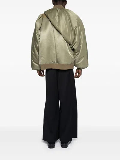 Yoshiokubo Satin-finish Jacket In Green