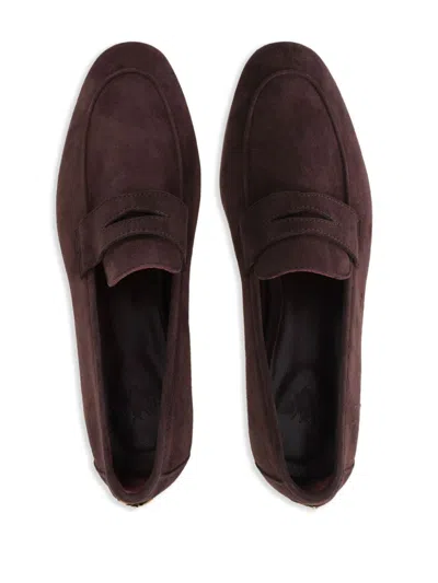 Bougeotte Logo-plaque Loafers In Brown