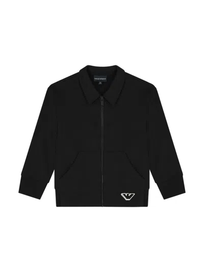 Emporio Armani Logo Tracksuit Set In Black