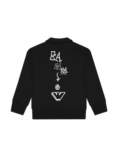 Emporio Armani Logo Tracksuit Set In Black