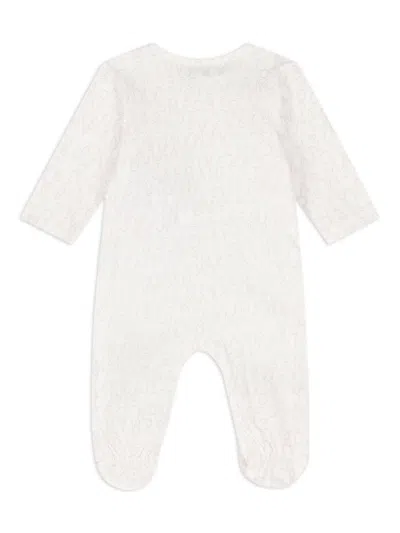 Emporio Armani Logo-print Babygrow Set In White
