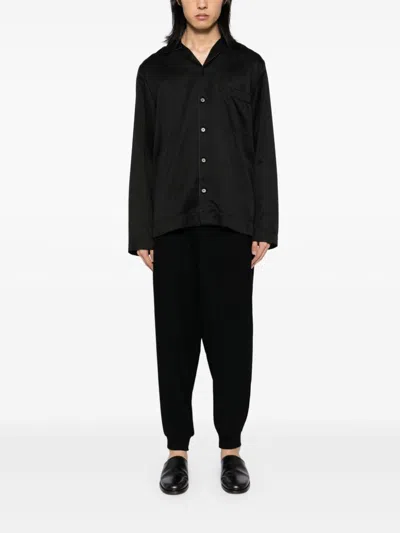 Yohji Yamamoto Slash Pockets Trousers In Black