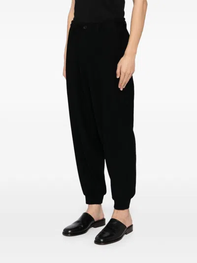 Yohji Yamamoto Slash Pockets Trousers In Black