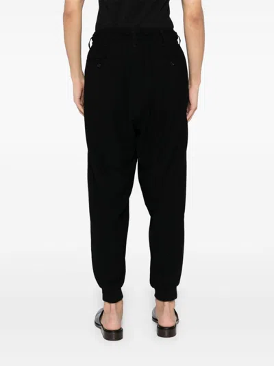 Yohji Yamamoto Slash Pockets Trousers In Black