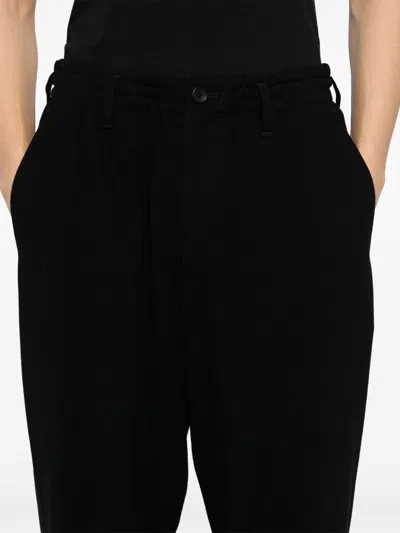 Yohji Yamamoto Slash Pockets Trousers In Black