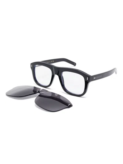 Gucci Interchangeable-frame Glasses In Black