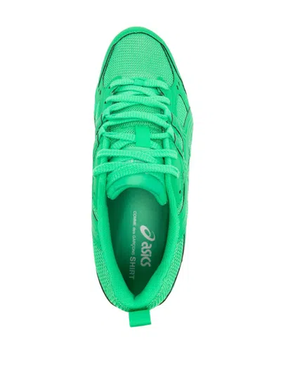 Comme Des Garçons Shirt X Asics Mesh Upper Sneakers In Green