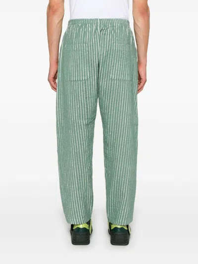 Craig Green Striped Trousers In Green
