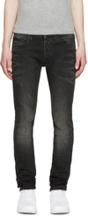 MARCELO BURLON COUNTY OF MILAN Black Slim Stone Jeans