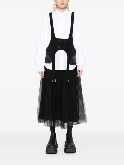 Shop Noir Kei Ninomiya Double-breasted Gilet In Black