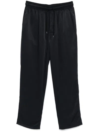 Wtaps Black Tapered Trousers In Black