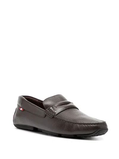 Bally Clay Driver Loafers In Brown