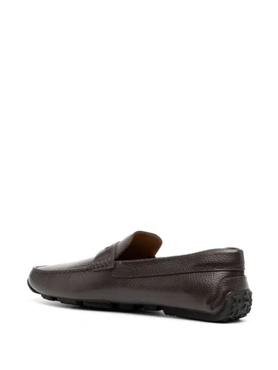 Bally Clay Driver Loafers In Brown