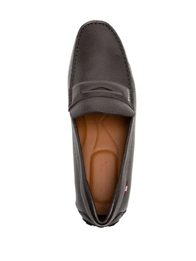 Bally Clay Driver Loafers In Brown