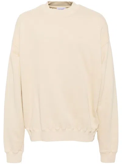 Off-white Logo-print Cotton Sweatshirt In Neutral