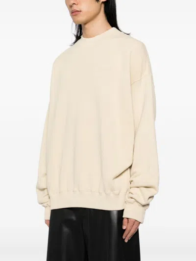 Off-white Logo-print Cotton Sweatshirt In Neutral