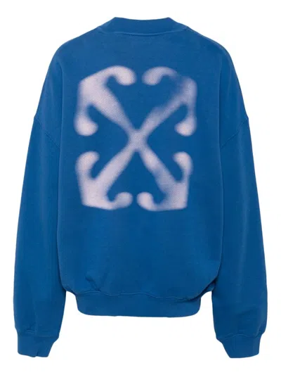 Off-white Vanish Arrow Over Sweatshirt In Blue