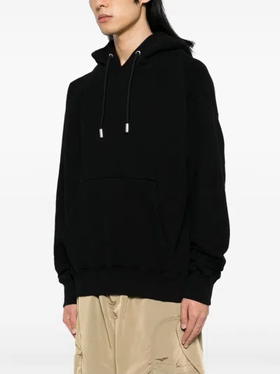 Shop Off-white Logo-print Hoodie In Black